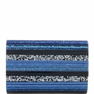 Kurt Geiger Striped Envelope Clutch